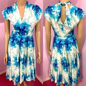 Anthropologie Blue Floral Dress by Maple. Size 2